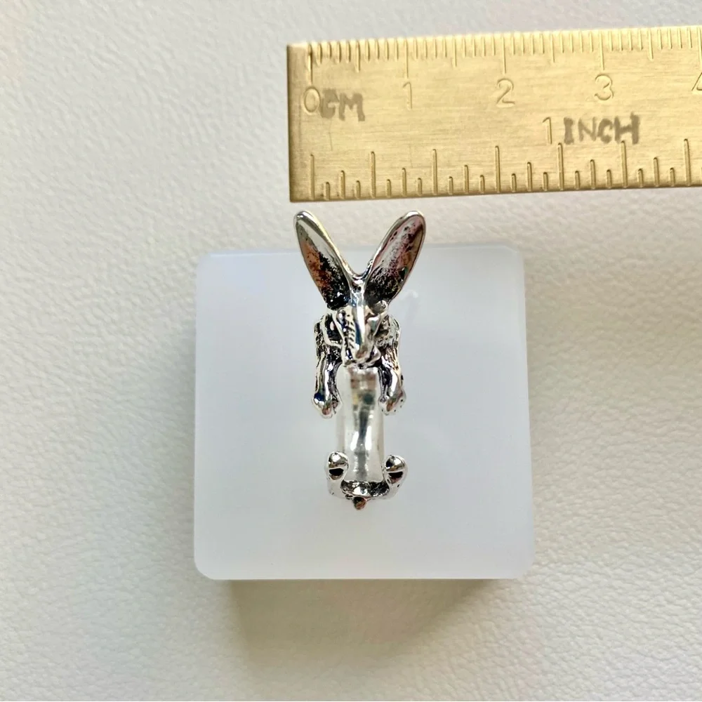 Silver Bunny Ring
